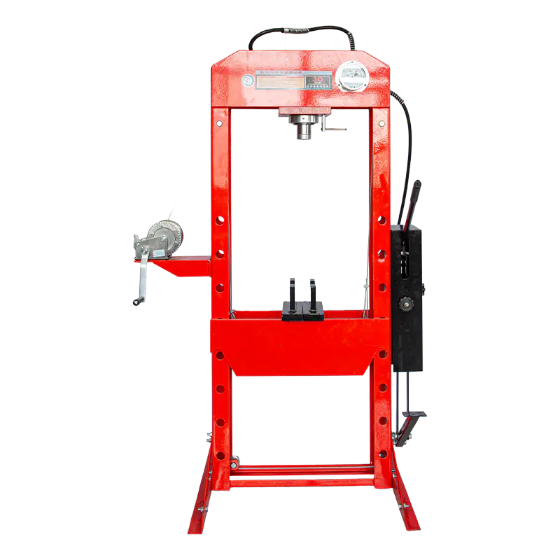 Presse d'atelier hydraulique à commande au pied OY2030D-2 de 30 tonnes avec jauge