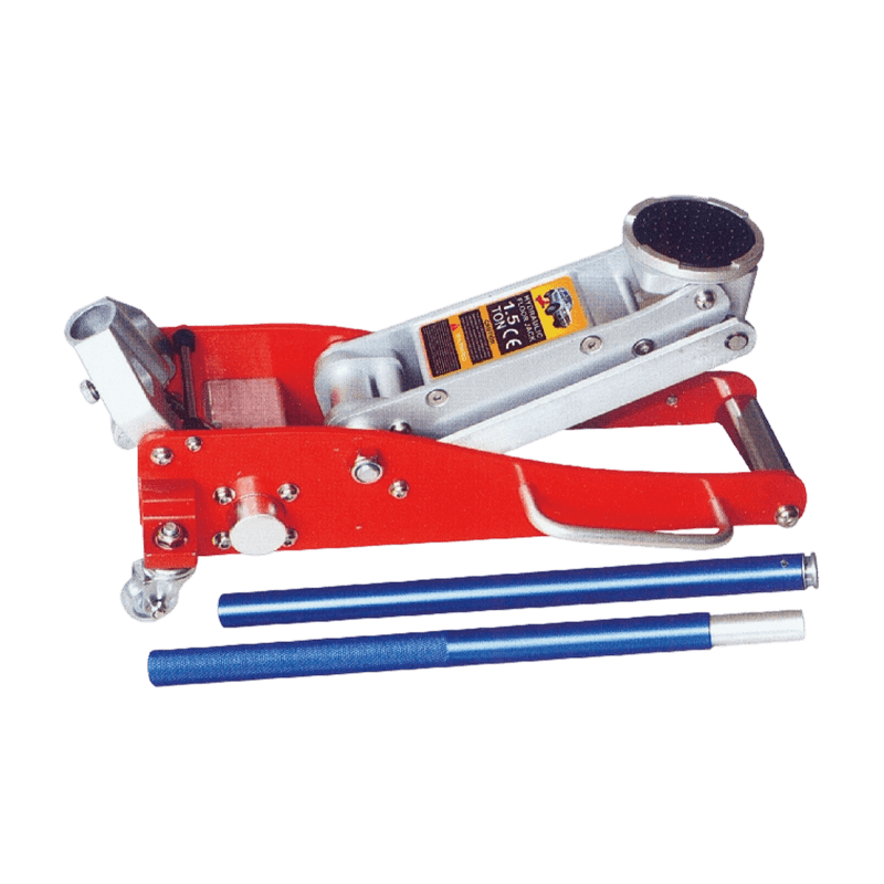 Cric de sol léger en aluminium OY1053 de 1,5 tonne (pompe double)