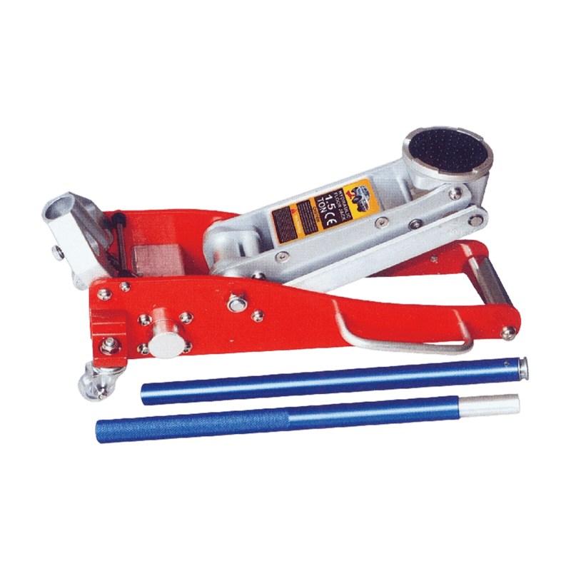 Cric de sol léger en aluminium OY1053 de 1,5 tonne (pompe double)
